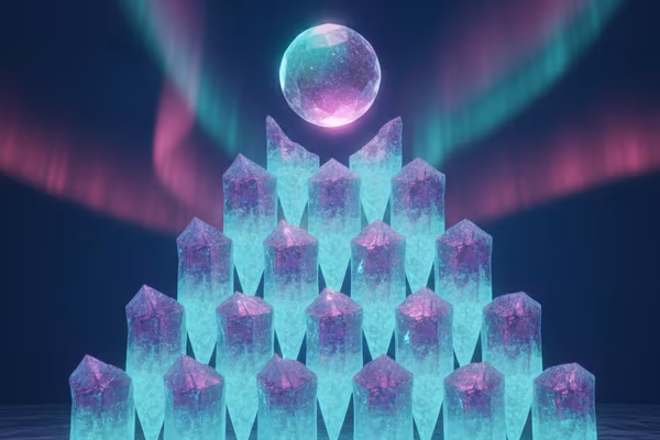 Jeu Ice Plinko — une rondelle lumineuse qui rebondit sur des chevilles glacées